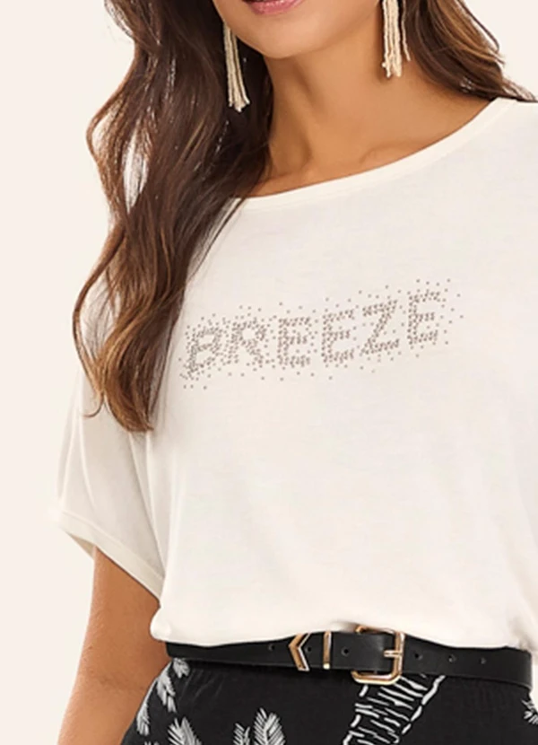 Rovitex - Blusa Feminina Visco Tricot Bege 3