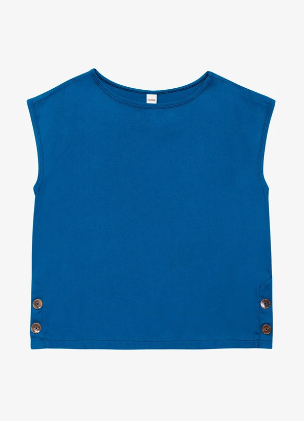 Rovitex - Blusa Feminina Viscose Azul 5