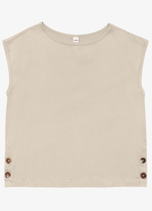 Rovitex - Blusa Feminina Viscose Bege 4