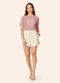 Endless - Blusa Feminina Viscose com Bordado Rosa - variação: Rosa