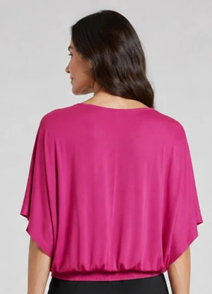 Infinita Cor - Blusa Feminina Viscose Creponada Rosa - INFINITA COR