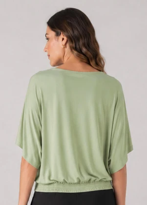 Infinita Cor - Blusa Feminina Viscose Creponada Verde - INFINITA COR