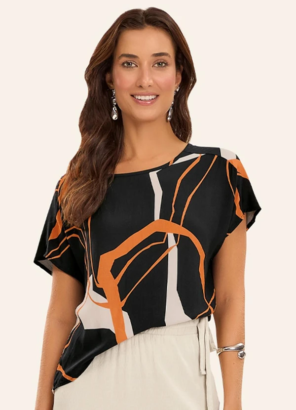 Rovitex - Blusa Feminina Viscose Khyara Preto