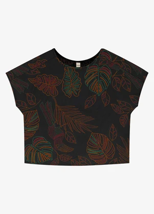 Rovitex - Blusa Feminina Viscose Khyara Preto - ROVITEX