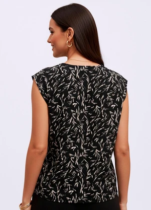 Torra - Blusa Feminina Viscose Preta - TORRA