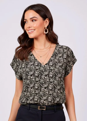 Torra - Blusa Feminina Viscose Preta - TORRA