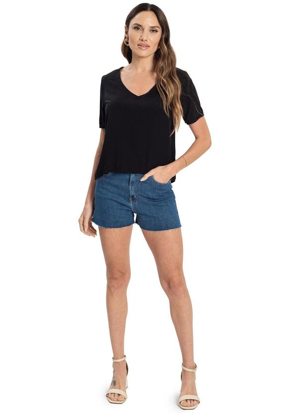 Endless - Blusa Feminina Viscose Preto 3