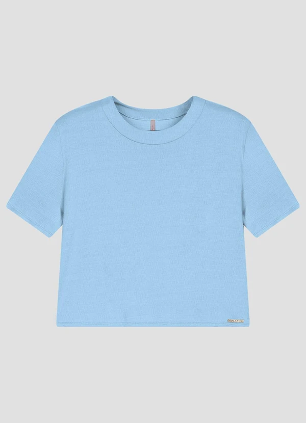 Cereja Rosa - Blusa Feminina Viscose Trabalhada Azul