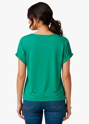 Infinita Cor - Blusa Feminina Viscose Verde - INFINITA COR