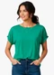 Infinita Cor - Blusa Viscose Azul - variação: Verde