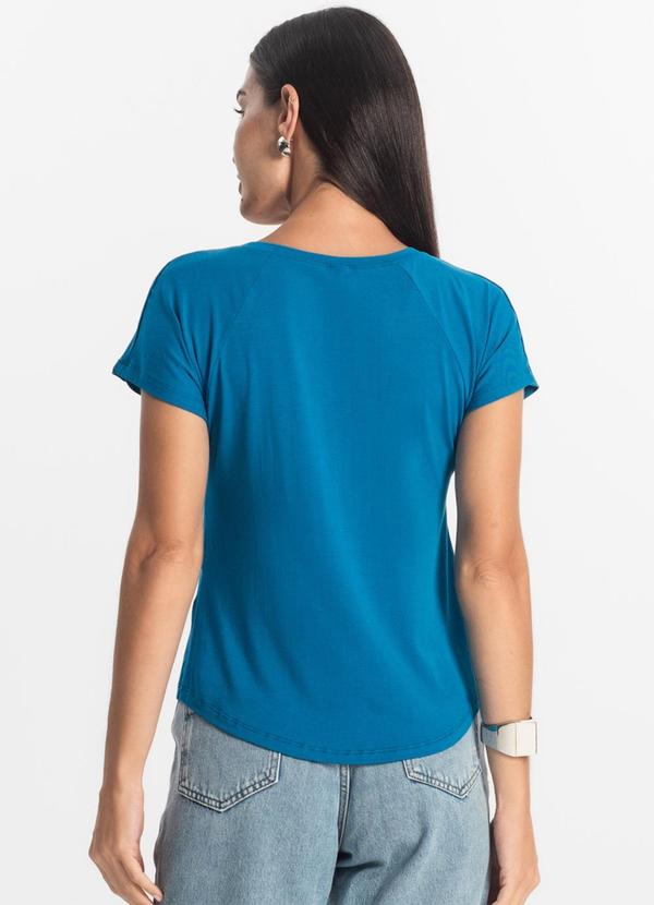 Rovitex - Blusa Feminina Viscotorcion Azul 2
