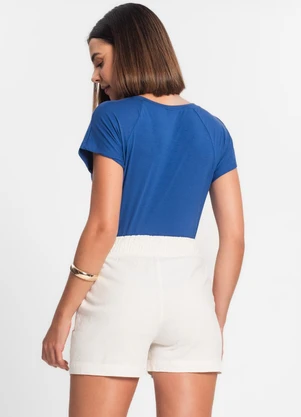 Rovitex - Blusa Feminina Viscotorcion Azul - ROVITEX