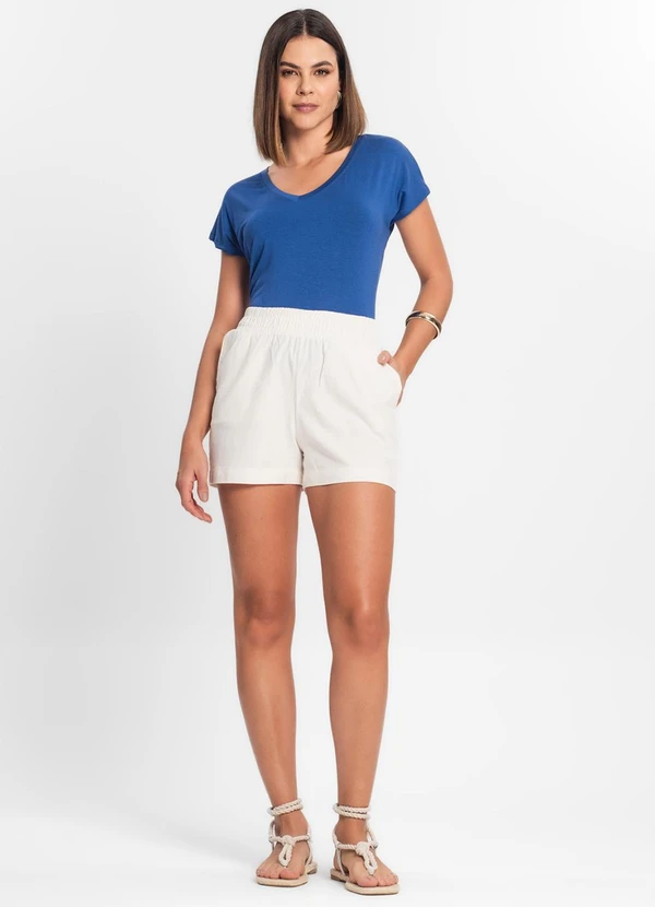 Rovitex - Blusa Feminina Viscotorcion Azul 3