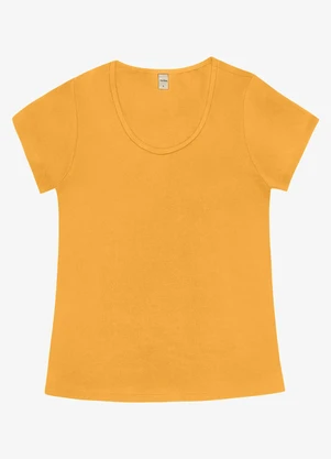 Rovitex - Blusa Feminina Viscotorcion Básica Amarelo - ROVITEX