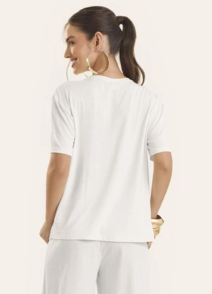Rovitex - Blusa Feminina Viscotorcion Bege - ROVITEX