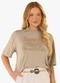 Rovitex - Blusa Feminina Viscotorcion com Estampa Vermelho - variação: Marrom