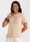 Rovitex - Blusa Feminina Viscotorcion com Estampa Preto - variação: Marrom