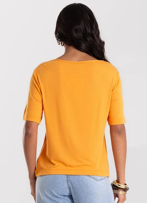 Rovitex - Blusa Feminina Viscotorcion com Estampa Marrom - ROVITEX