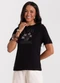 Rovitex - Blusa Feminina Viscotorcion com Estampa Preto - variação: Preto