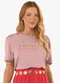 Rovitex - Blusa Feminina Viscotorcion com Estampa Rosa - variação: Rosa
