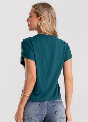 Rovitex - Blusa Feminina Viscotorcion com Estampa Verde - ROVITEX