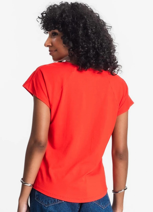 Rovitex - Blusa Feminina Viscotorcion Laranja 2
