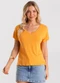 Rovitex - Blusa Feminina Viscotorcion Rosa - variação: Marrom