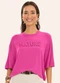 Rovitex - Blusa Feminina Viscotorcion Bege - variação: Rosa