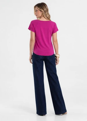 Rovitex - Blusa Feminina Viscotorcion Roxo - ROVITEX