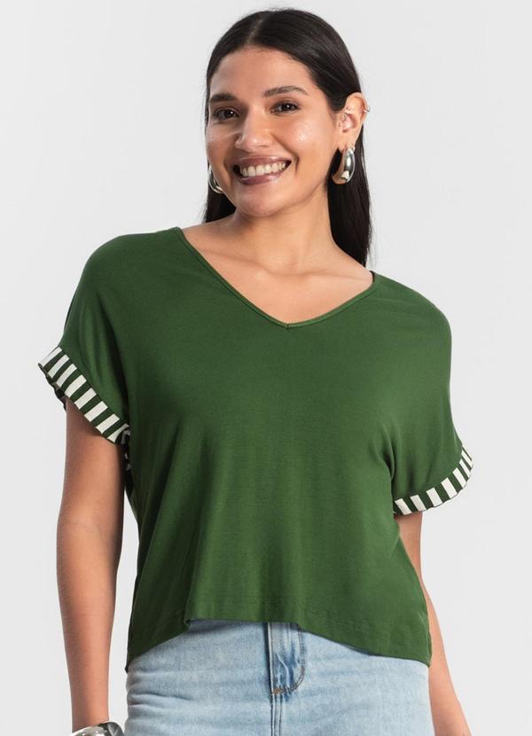 Rovitex - Blusa Feminina Viscotorcion Verde