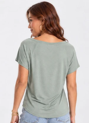 Rovitex - Blusa Feminina Viscotorcion Verde - ROVITEX