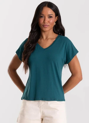 Rovitex - Blusa Feminina Viscotorcion Verde - ROVITEX