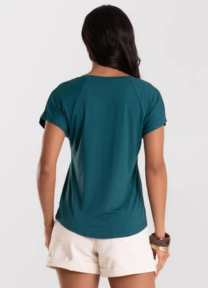 Rovitex - Blusa Feminina Viscotorcion Verde - ROVITEX