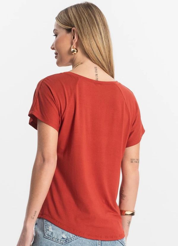 Rovitex - Blusa Feminina Viscotorcion Vermelho 2