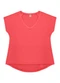 Rovitex - Blusa Básica Feminina Rovitex Roxo - variação: Vermelho