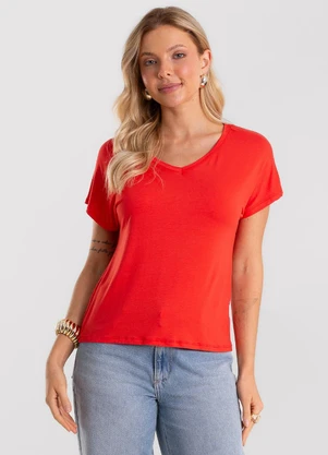 Rovitex - Blusa Feminina Viscotorcion Vermelho - ROVITEX