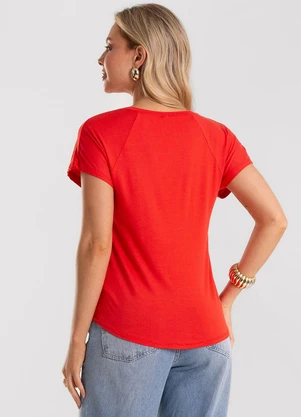 Rovitex - Blusa Feminina Viscotorcion Vermelho - ROVITEX