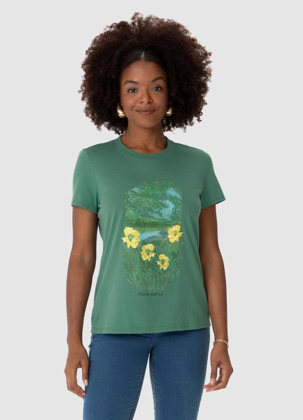 Malwee - Blusa Flora Nativa Verde