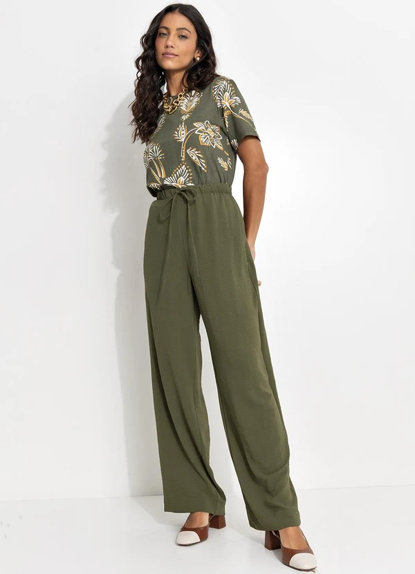 Quintess - Blusa Floral Abstrato em Malha de Viscose 3