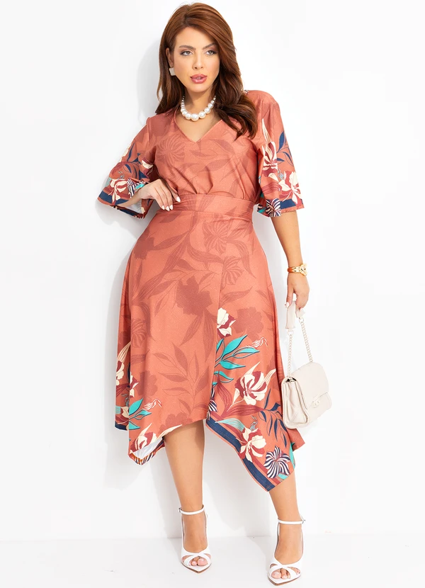 Quintess - Blusa Floral Artístico em Malha Fria 7