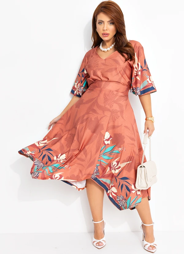 Quintess - Blusa Floral Artístico em Malha Fria 9