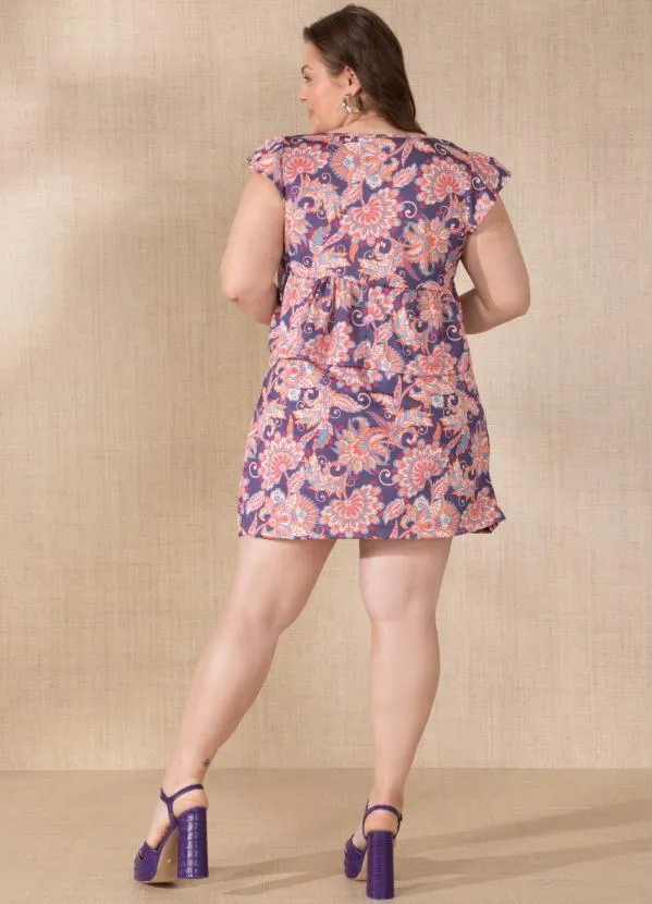 Quintess - Blusa Floral Color com Franzidos 10