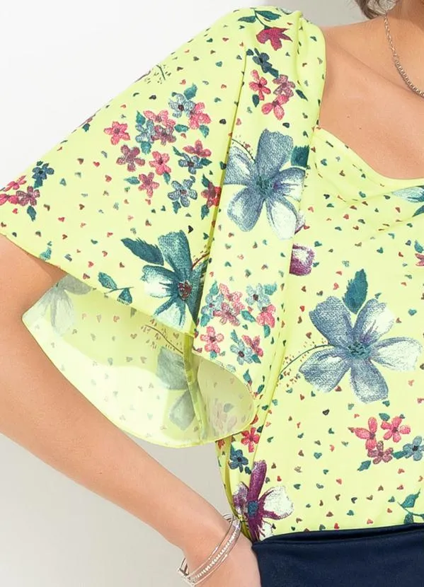 Rosalie - Blusa Floral com Decote Quadrado 3