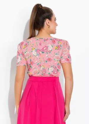Rosalie - Blusa Floral com Gota - ROSALIE