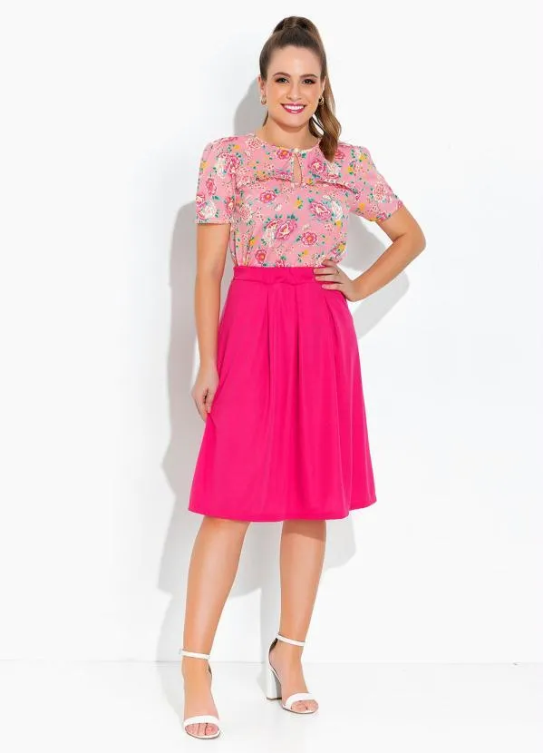 Rosalie - Blusa Floral com Gota 4