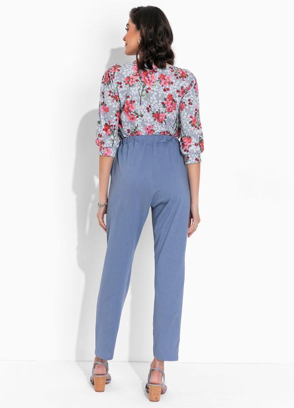 Outlet - Blusa Floral com Manga Bufante com Ounho 4