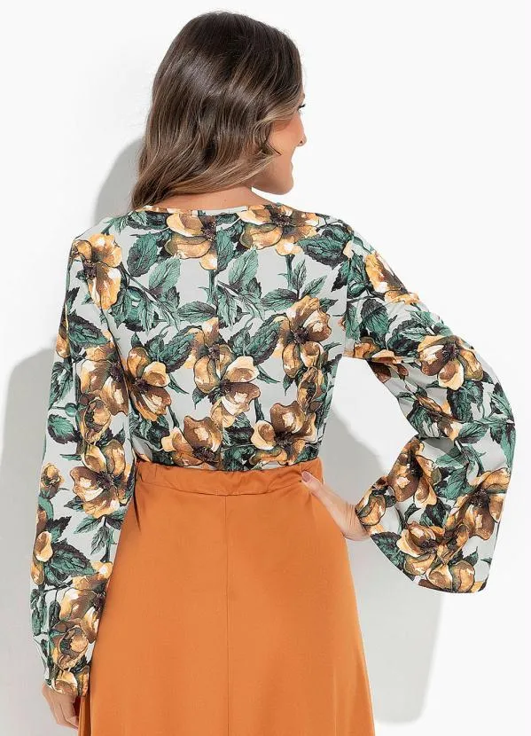 Rosalie - Blusa Floral com Manga Longa 2