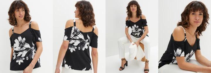 Blusa Floral Dark em Malha Fria