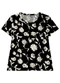 Malwee - Blusa Floral Estilizada Preto - variação: Preto