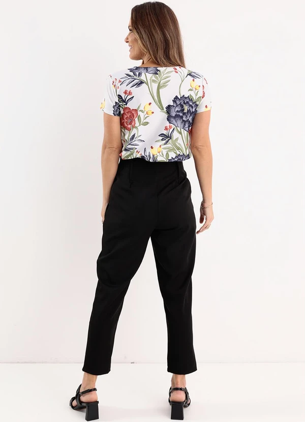 Quintess - Blusa Floral Étnico Alongada 4